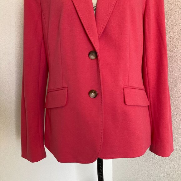 Talbots Aberdeen Pink Blazer Jacket Size 12 Lined Tailored Classic - Picture 5 of 15